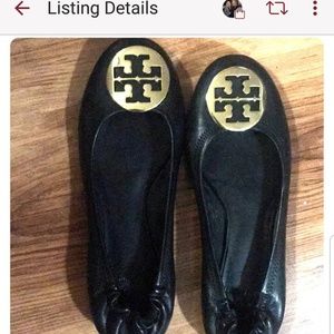 Black tory Burch ballet flats.